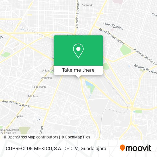 COPRECI DE MÉXICO, S.A. DE C.V. map