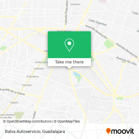 Balva Autoservicio map