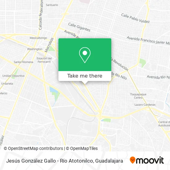 Jesús González Gallo - Río Atotonilco map