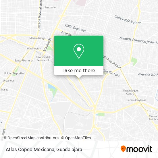Atlas Copco Mexicana map