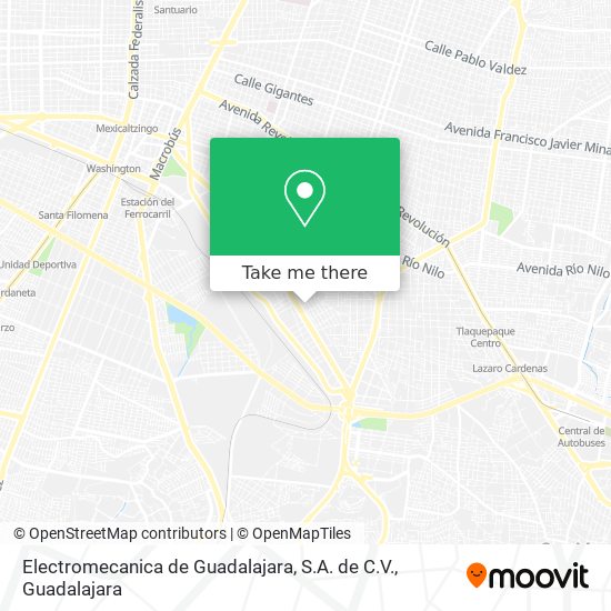 Mapa de Electromecanica de Guadalajara, S.A. de C.V.