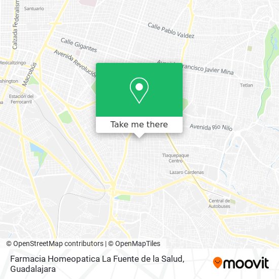 Mapa de Farmacia Homeopatica La Fuente de la Salud