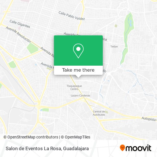 Salon de Eventos La Rosa map