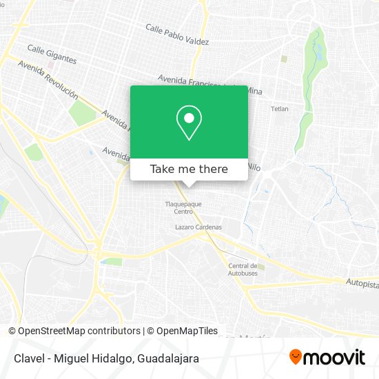 Clavel - Miguel Hidalgo map