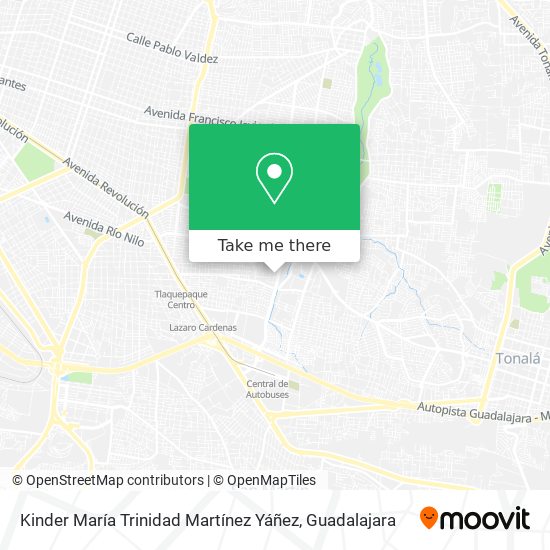 Mapa de Kinder María Trinidad Martínez Yáñez