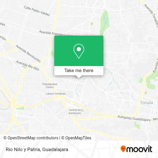 Rio Nilo y Patria map