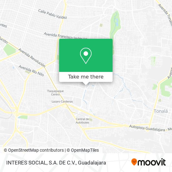 Mapa de INTERES SOCIAL, S.A. DE C.V.