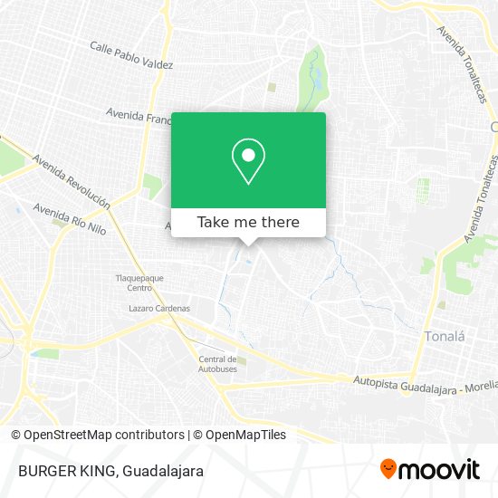 Mapa de BURGER KING