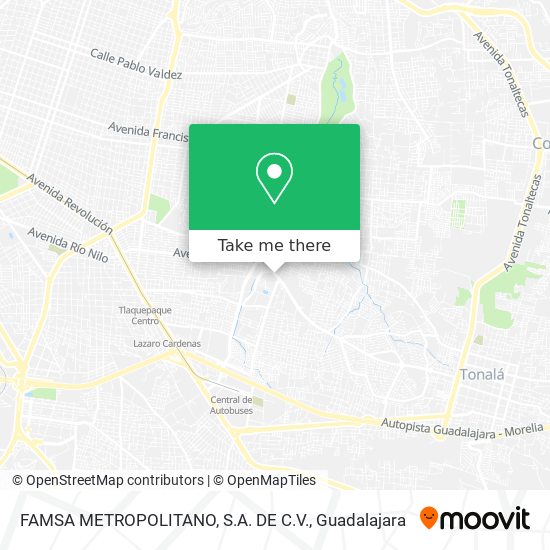 Mapa de FAMSA METROPOLITANO, S.A. DE C.V.
