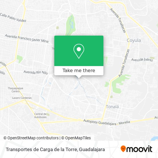 Transportes de Carga de la Torre map