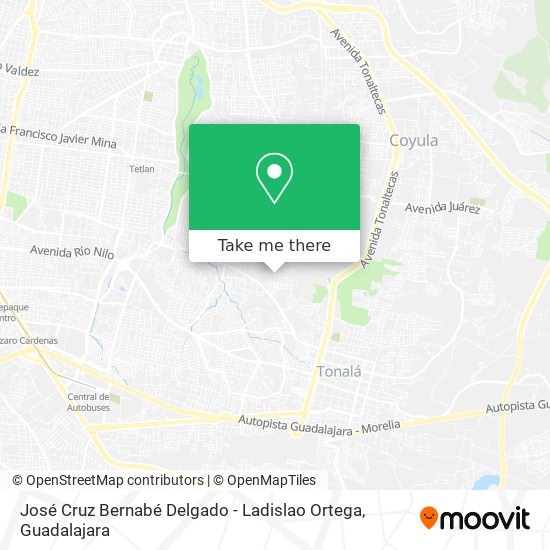 Mapa de José Cruz Bernabé Delgado - Ladislao Ortega