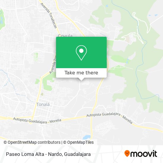 Paseo Loma Alta - Nardo map