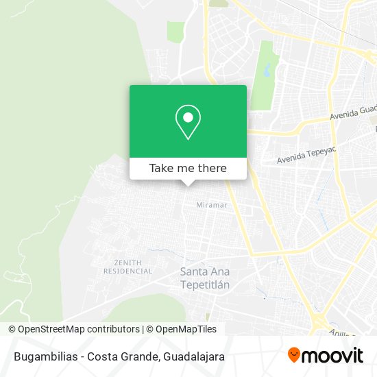 Mapa de Bugambilias - Costa Grande