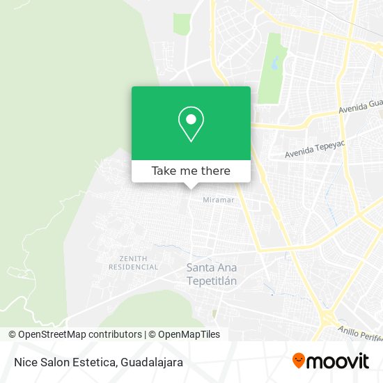Mapa de Nice Salon Estetica