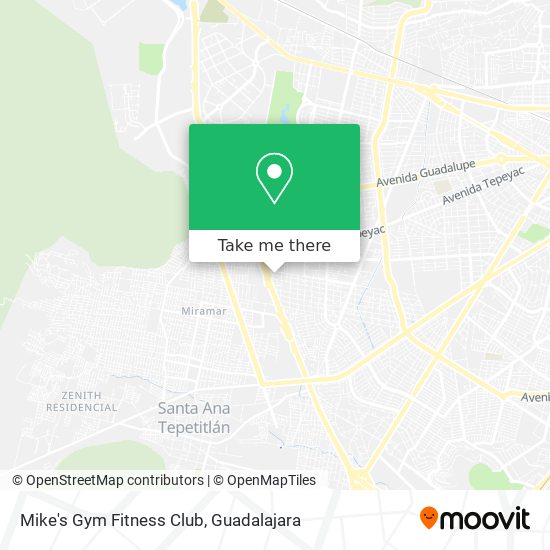 Mapa de Mike's Gym Fitness Club