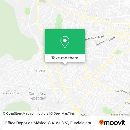 Office Depot de México, S.A. de C.V. map