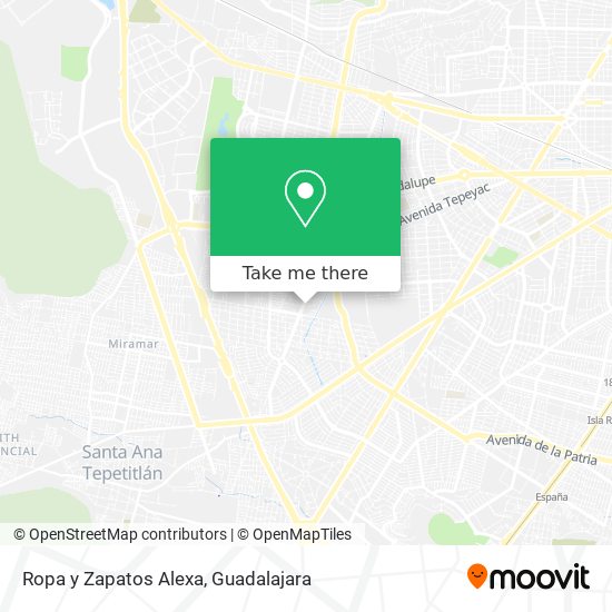 Ropa y Zapatos Alexa map