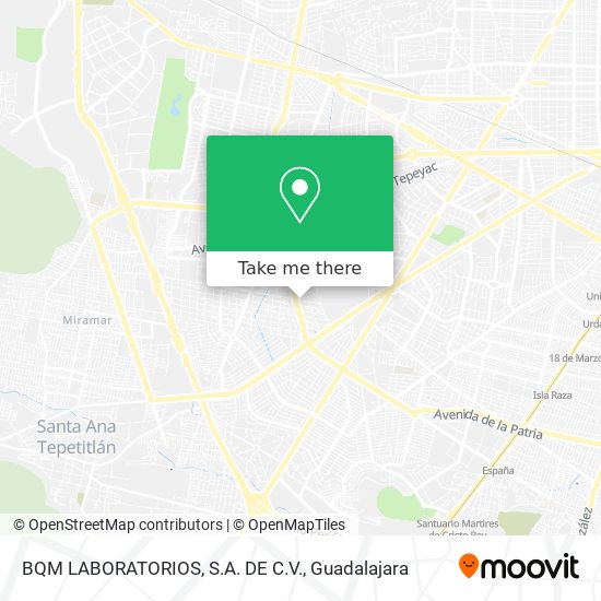 BQM LABORATORIOS, S.A. DE C.V. map