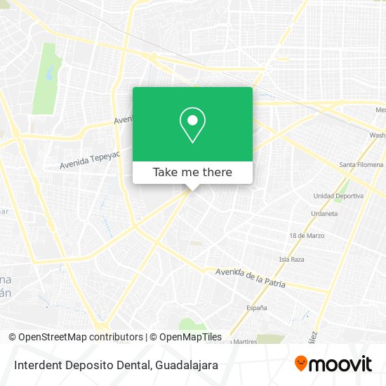 Interdent Deposito Dental map