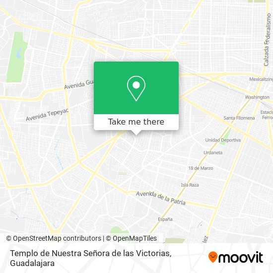 Templo de Nuestra Señora de las Victorias map