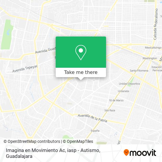 Mapa de Imagina en Movimiento Ac, iasp - Autismo