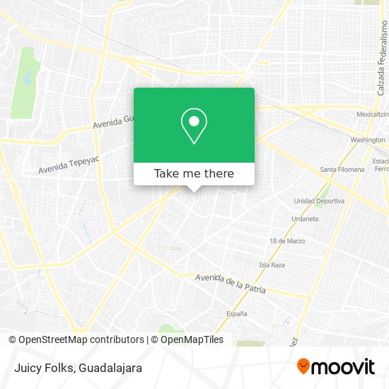Mapa de Juicy Folks