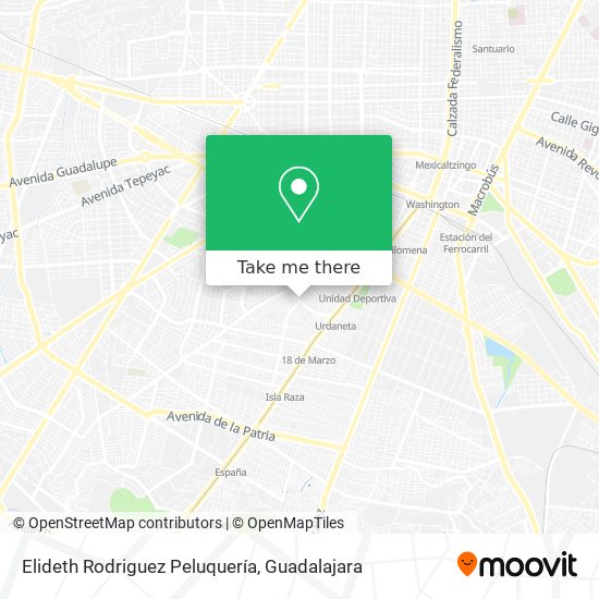 Elideth Rodriguez Peluquería map
