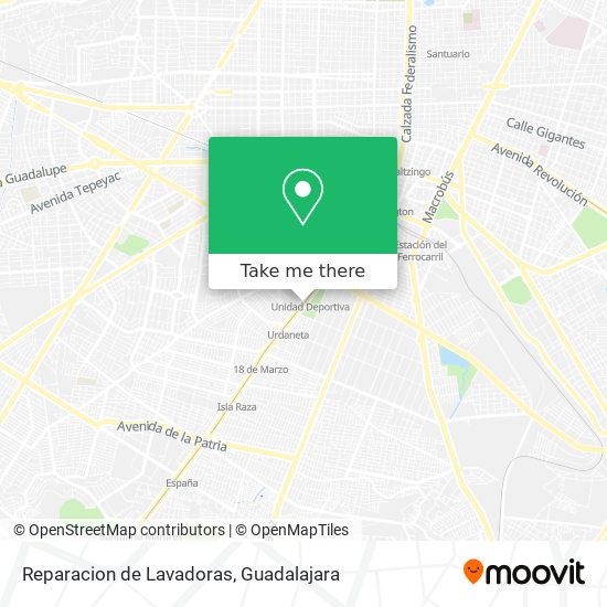 Reparacion de Lavadoras map