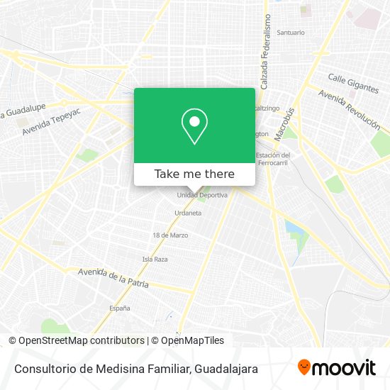 Consultorio de Medisina Familiar map