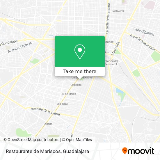 Restaurante de Mariscos map