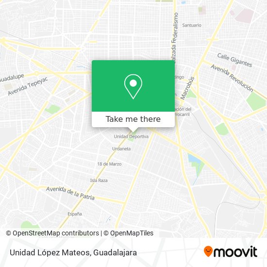 Unidad López Mateos map