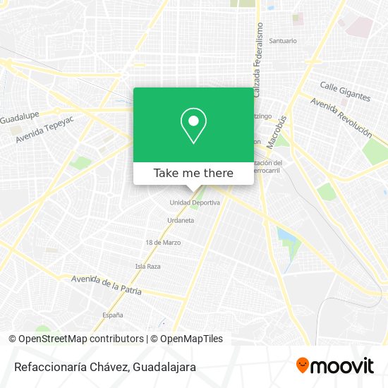Refaccionaría Chávez map