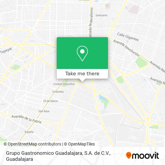 Grupo Gastronomico Guadalajara, S.A. de C.V. map