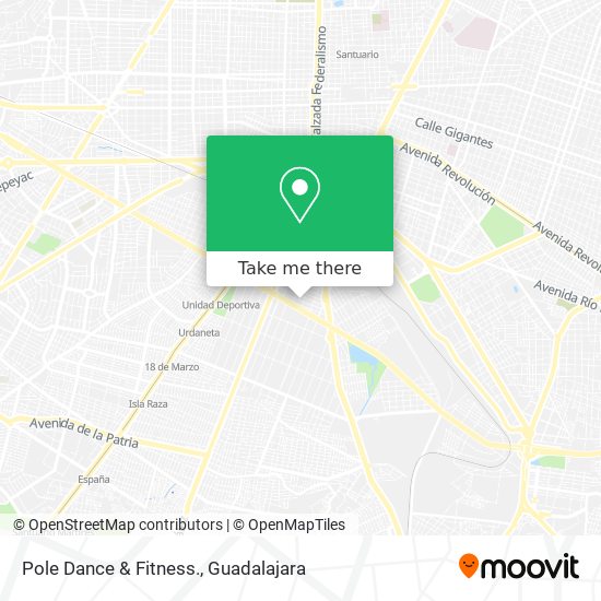 Mapa de Pole Dance & Fitness.
