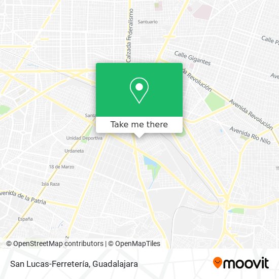 San Lucas-Ferretería map