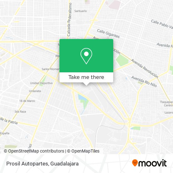 Mapa de Prosil Autopartes
