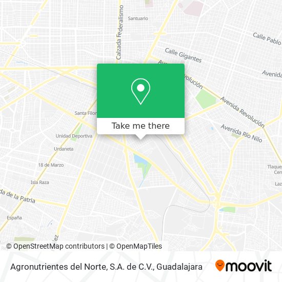 Mapa de Agronutrientes del Norte, S.A. de C.V.
