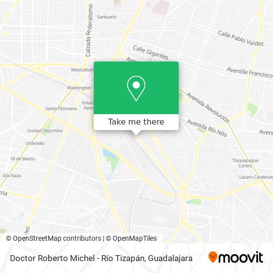 Doctor Roberto Michel - Río Tizapán map