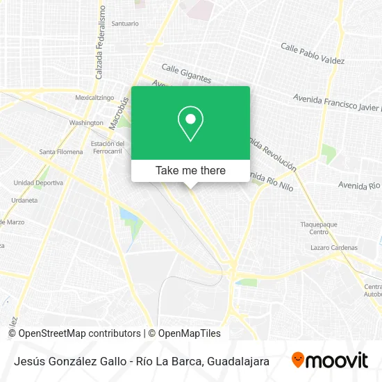 Jesús González Gallo - Río La Barca map