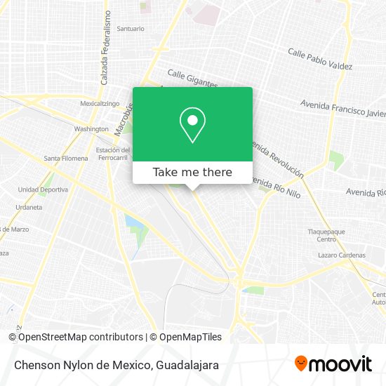 Chenson Nylon de Mexico map