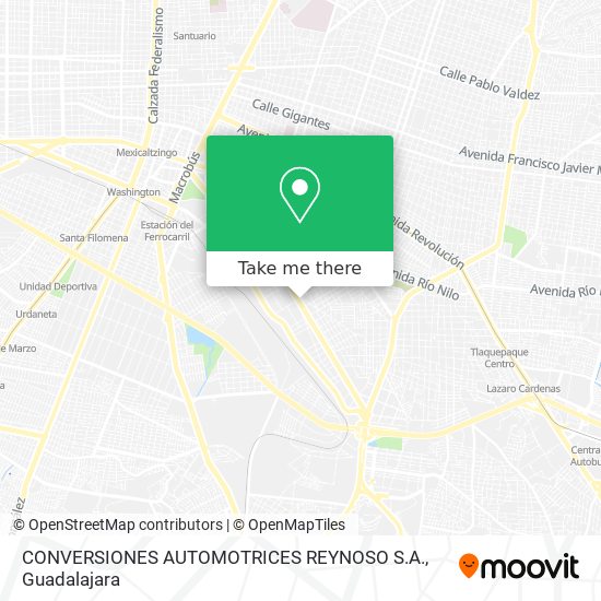 Mapa de CONVERSIONES AUTOMOTRICES REYNOSO S.A.