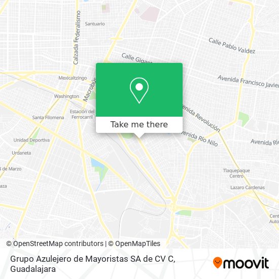 Mapa de Grupo Azulejero de Mayoristas SA de CV C