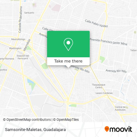 Mapa de Samsonite-Maletas