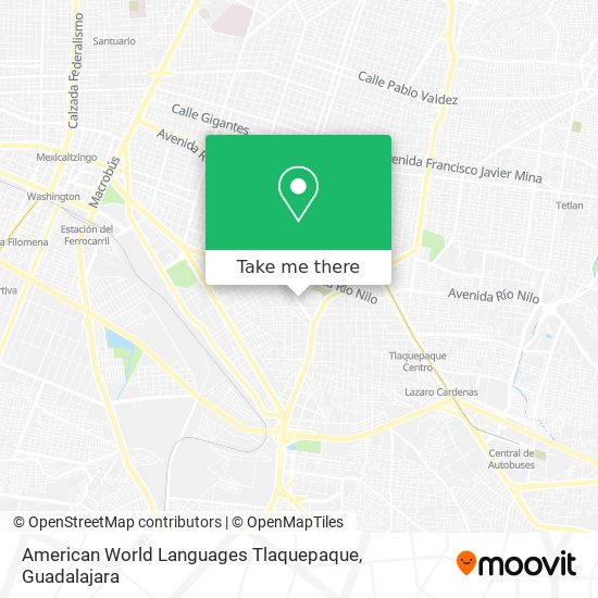 American World Languages Tlaquepaque map