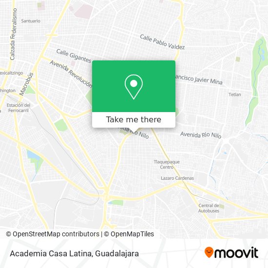 Academia Casa Latina map