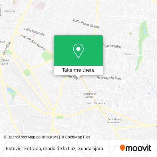 Estuvier Estrada, maria de la Luz map