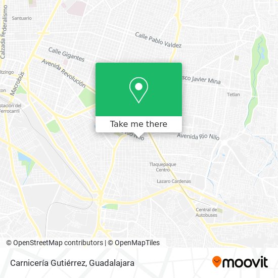 Mapa de Carnicería Gutiérrez