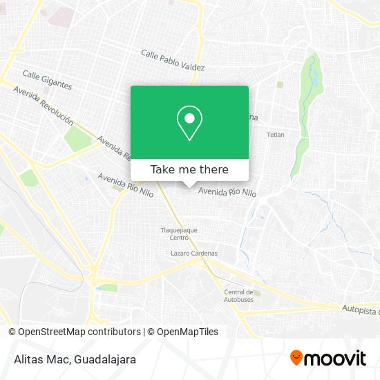 Mapa de Alitas Mac