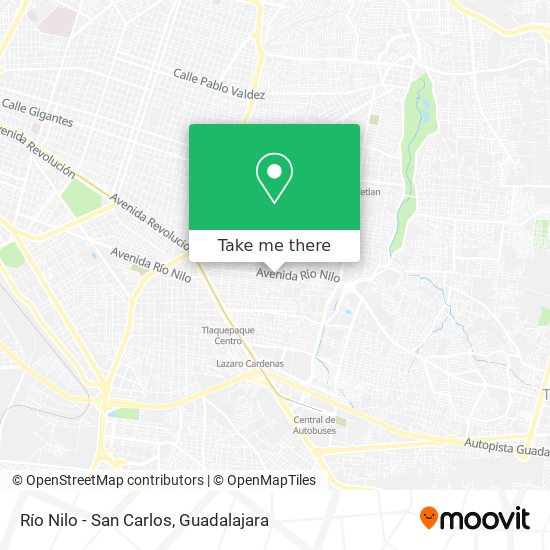 Río Nilo - San Carlos map