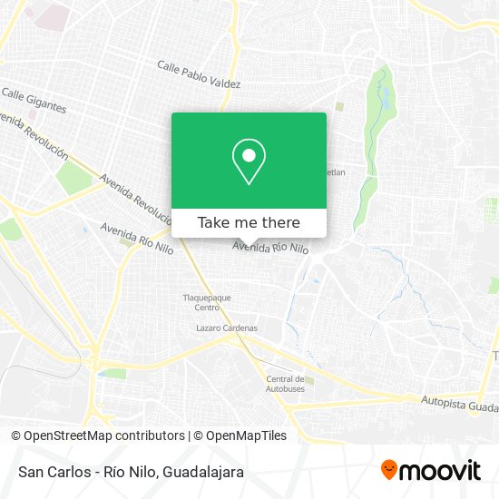 Mapa de San Carlos - Río Nilo